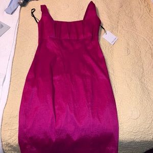 Calvin Klein pink shantung 4 party dress NWT new